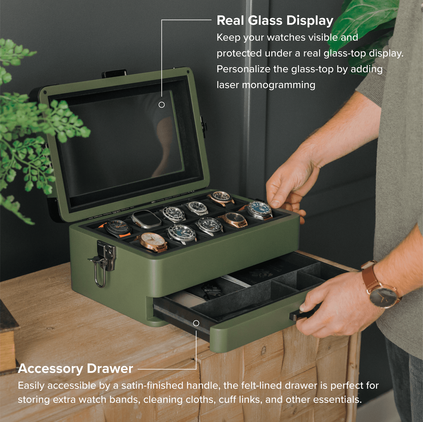 Military Watch Box - 10 Slot