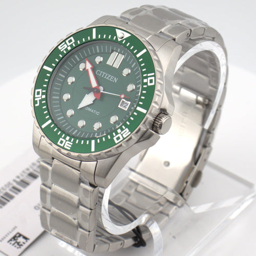 Citizen Automatic Watch - Green Dial ( NJ0129-87X ).