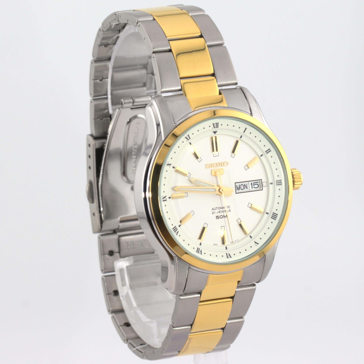 Seiko SNKP14K1 White Dial Seiko 5 Automatic Watch