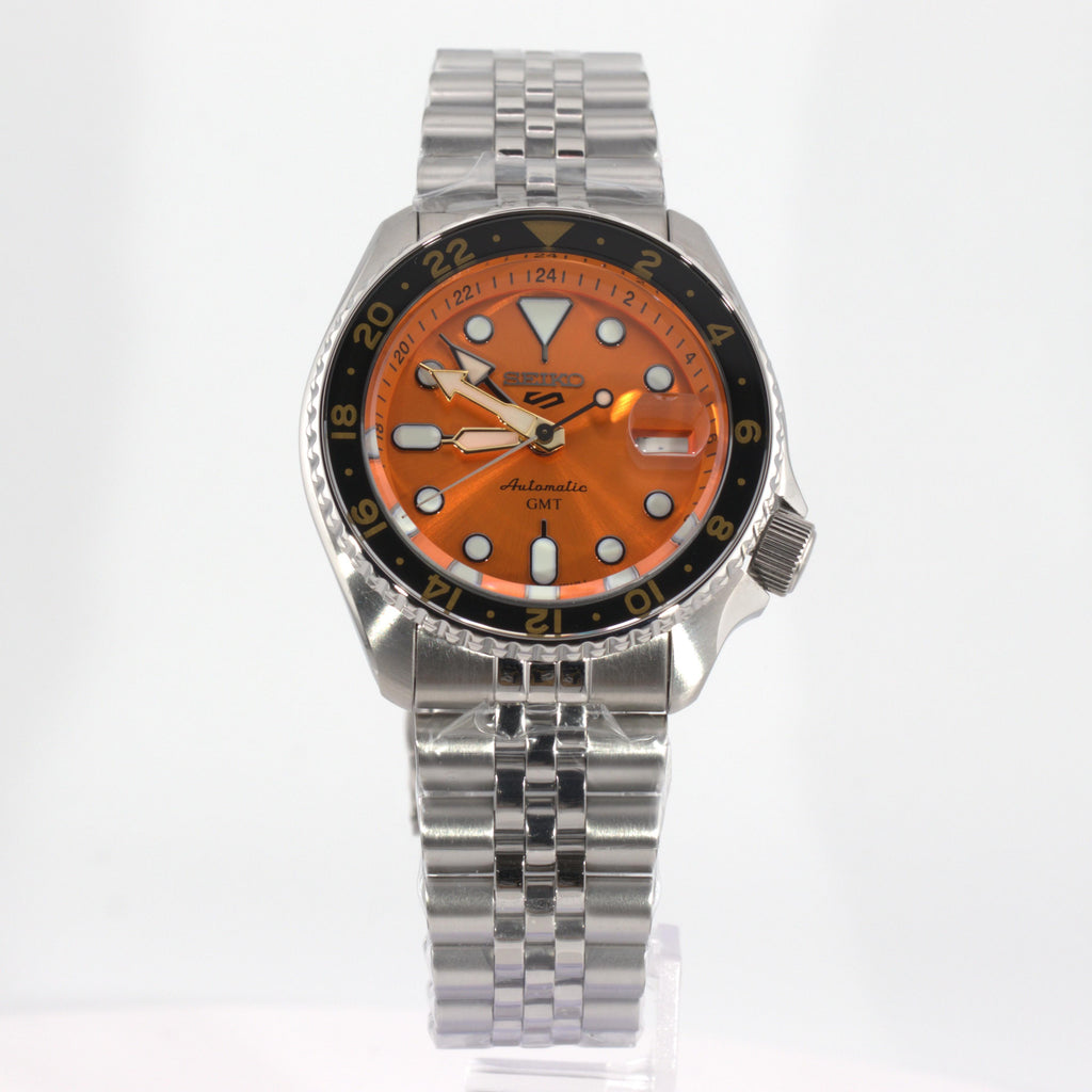 Seiko 5 Sports GMT Orange Sunray Dial SSK005K1