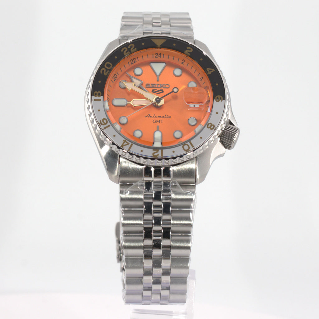 Seiko 5 Sports GMT Orange Sunray Dial SSK005K1