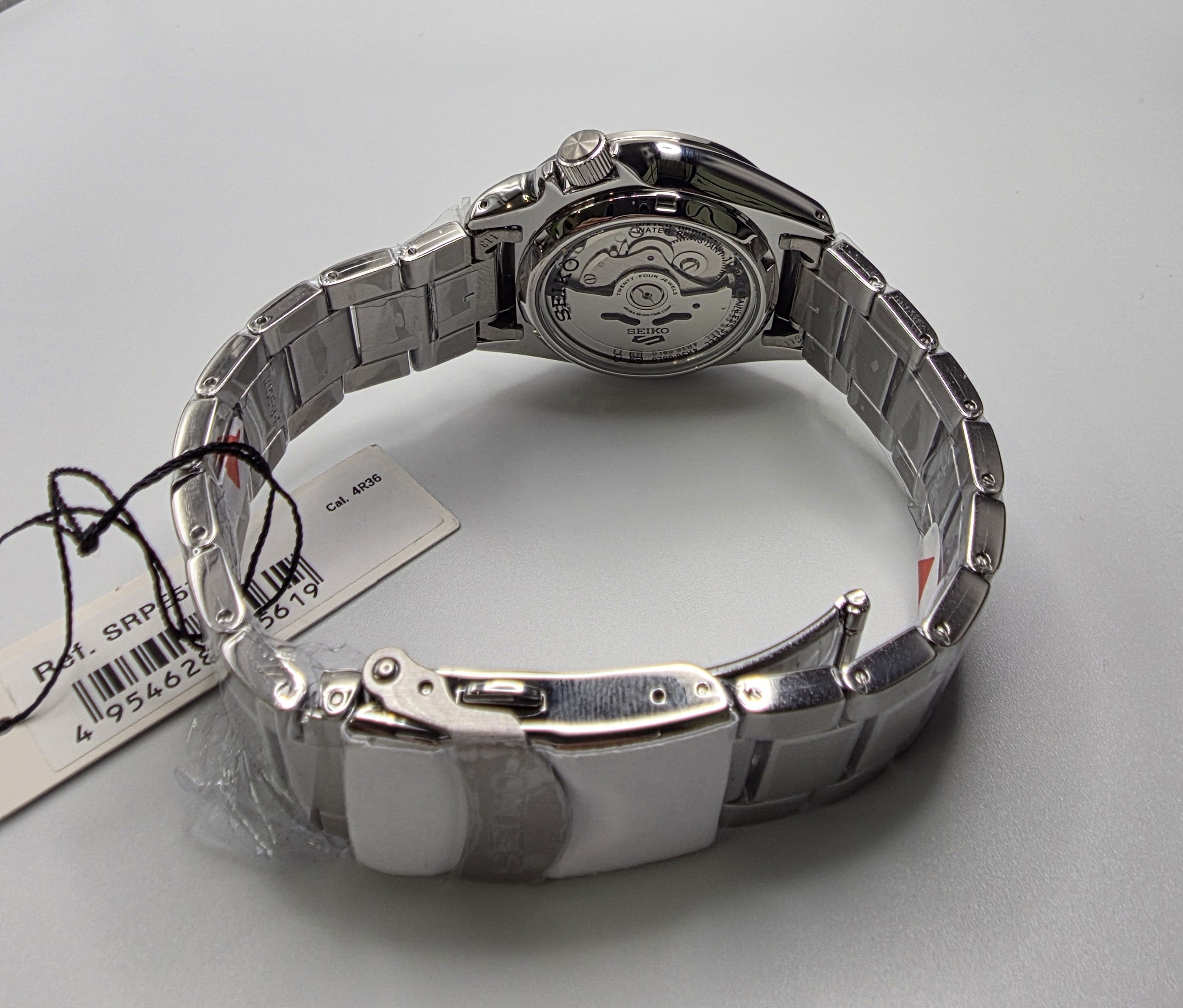 Seiko 5 Automatic Black Dial Stainless Steel Men's Watch