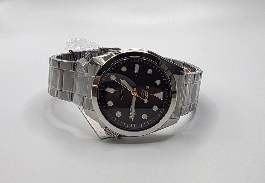 Seiko 5 Automatic Black Dial Stainless Steel Men's Watch