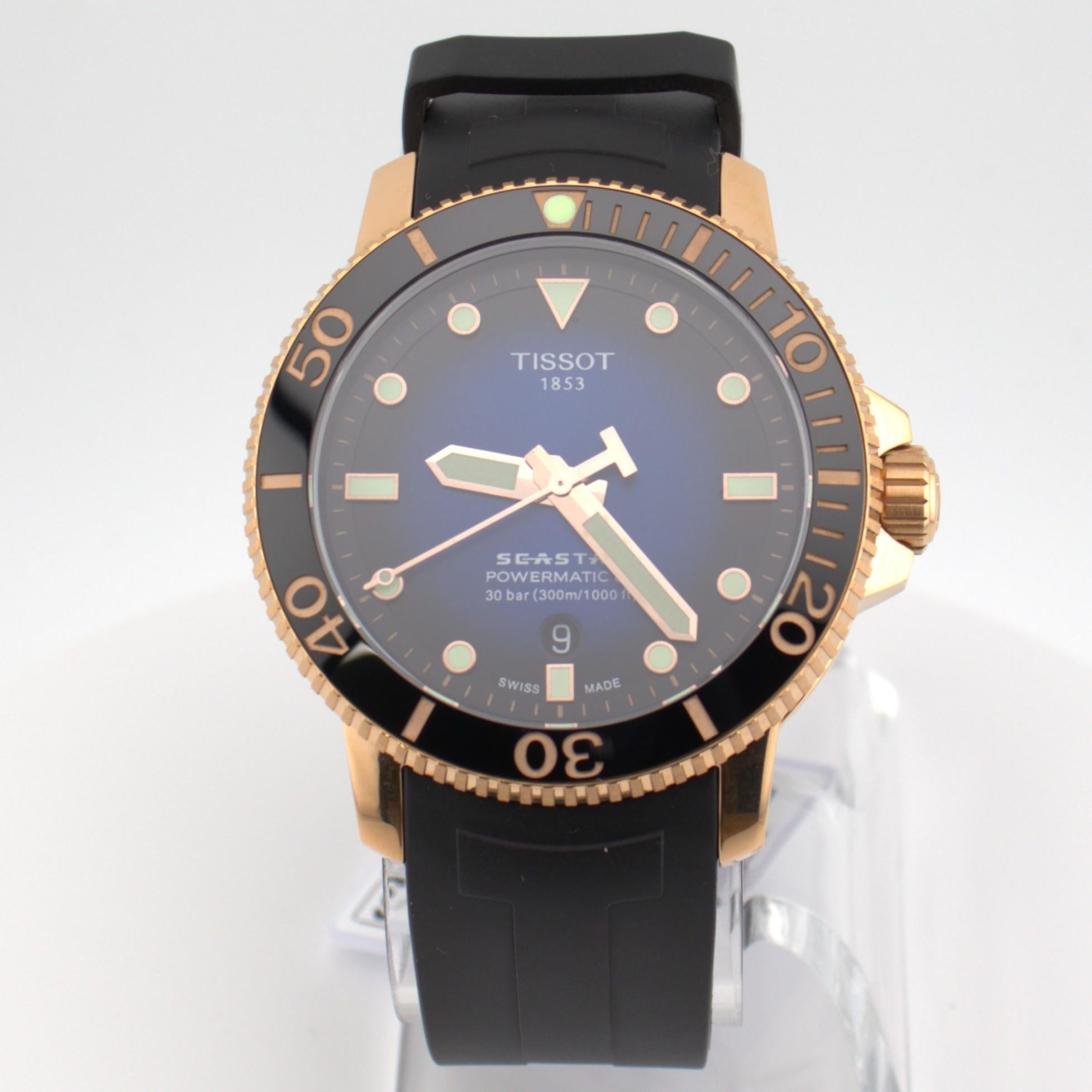Tissot Seastar 1000 Powermatic 80 - Blue Dial Rose Gold Case T120.407.37.041.00.