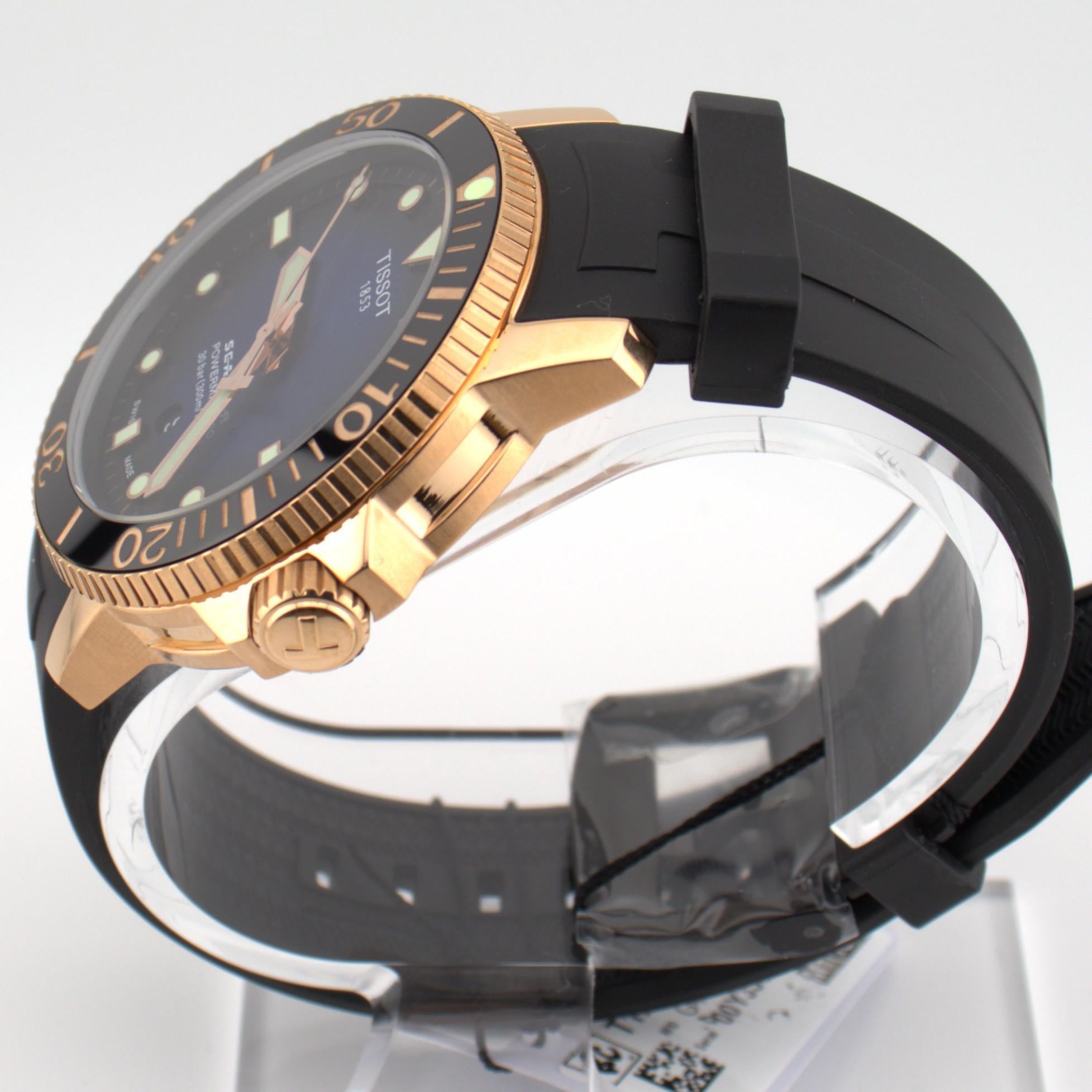 Tissot Seastar 1000 Powermatic 80 - Blue Dial Rose Gold Case T120.407.37.041.00.