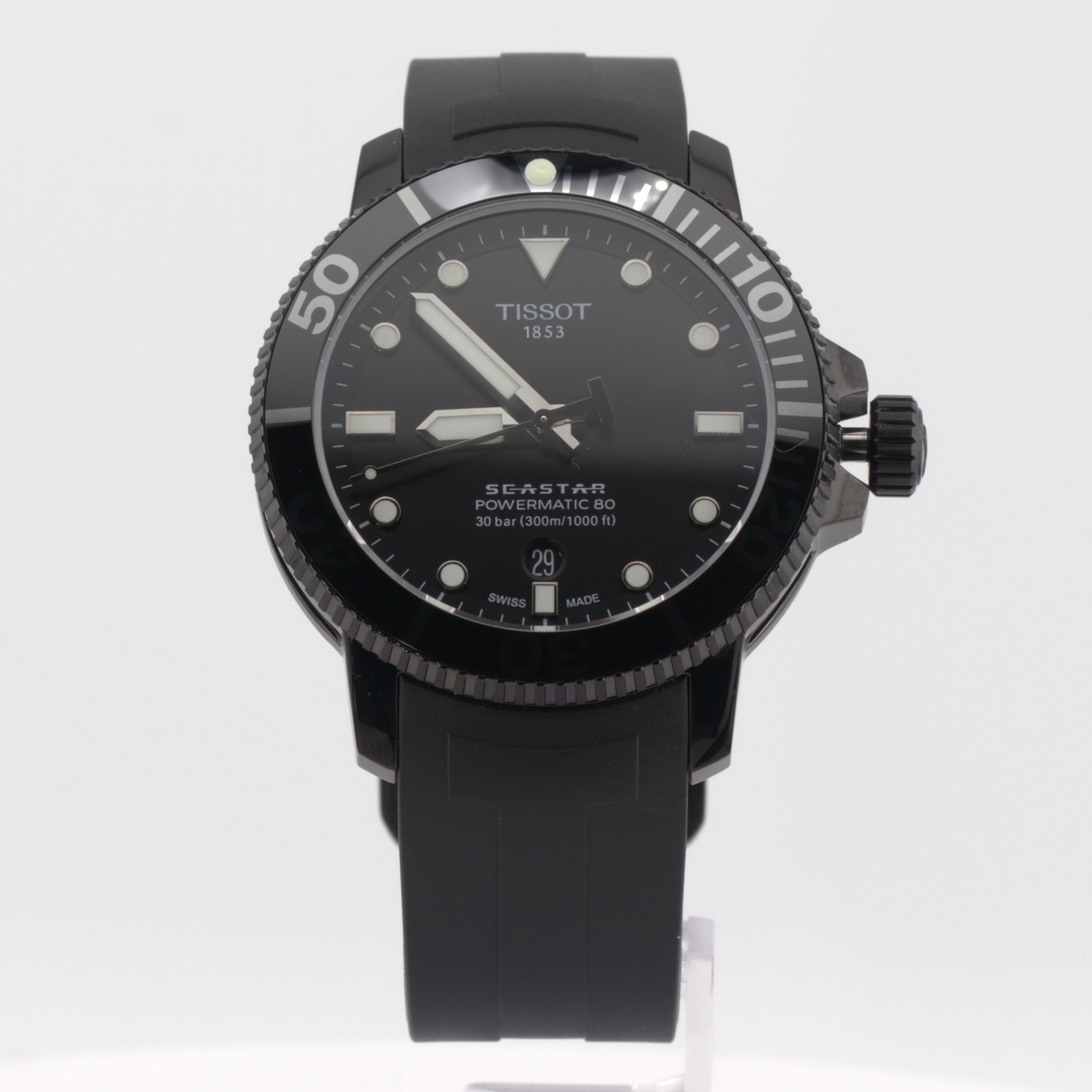 Tissot Seastar 1000 Powermatic 80 Black Dial T120.407.37.051.00