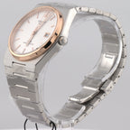 Tissot PRX Powermatic 80 - Silver dial rose accent watch ( T137.407.21.031.00 ).