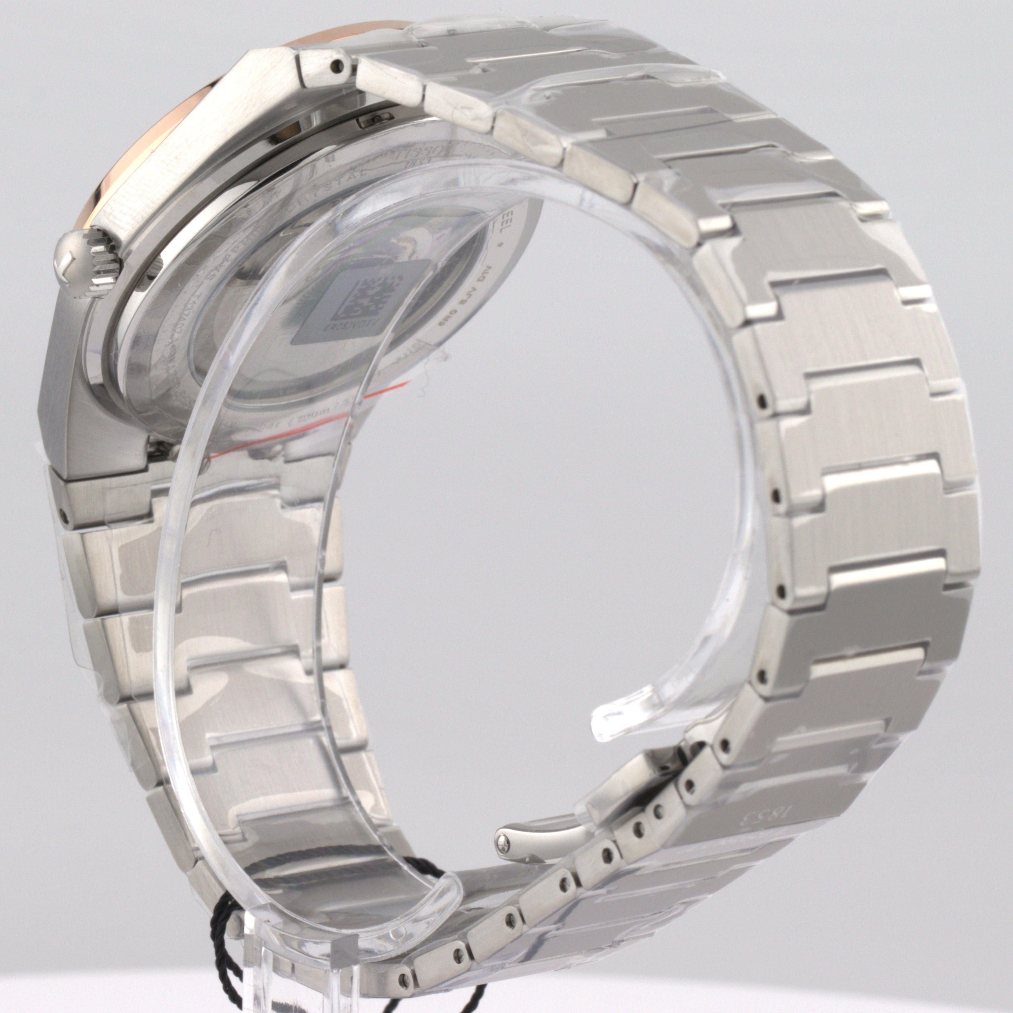 Tissot PRX Powermatic 80 - Silver dial rose accent watch ( T137.407.21.031.00 ).