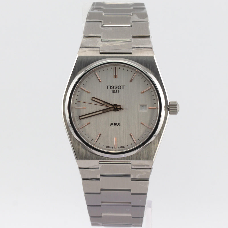 Tissot PRX Quartz - Silver & Rose Gold Dial Men's Watch - T137.410.11.031.00