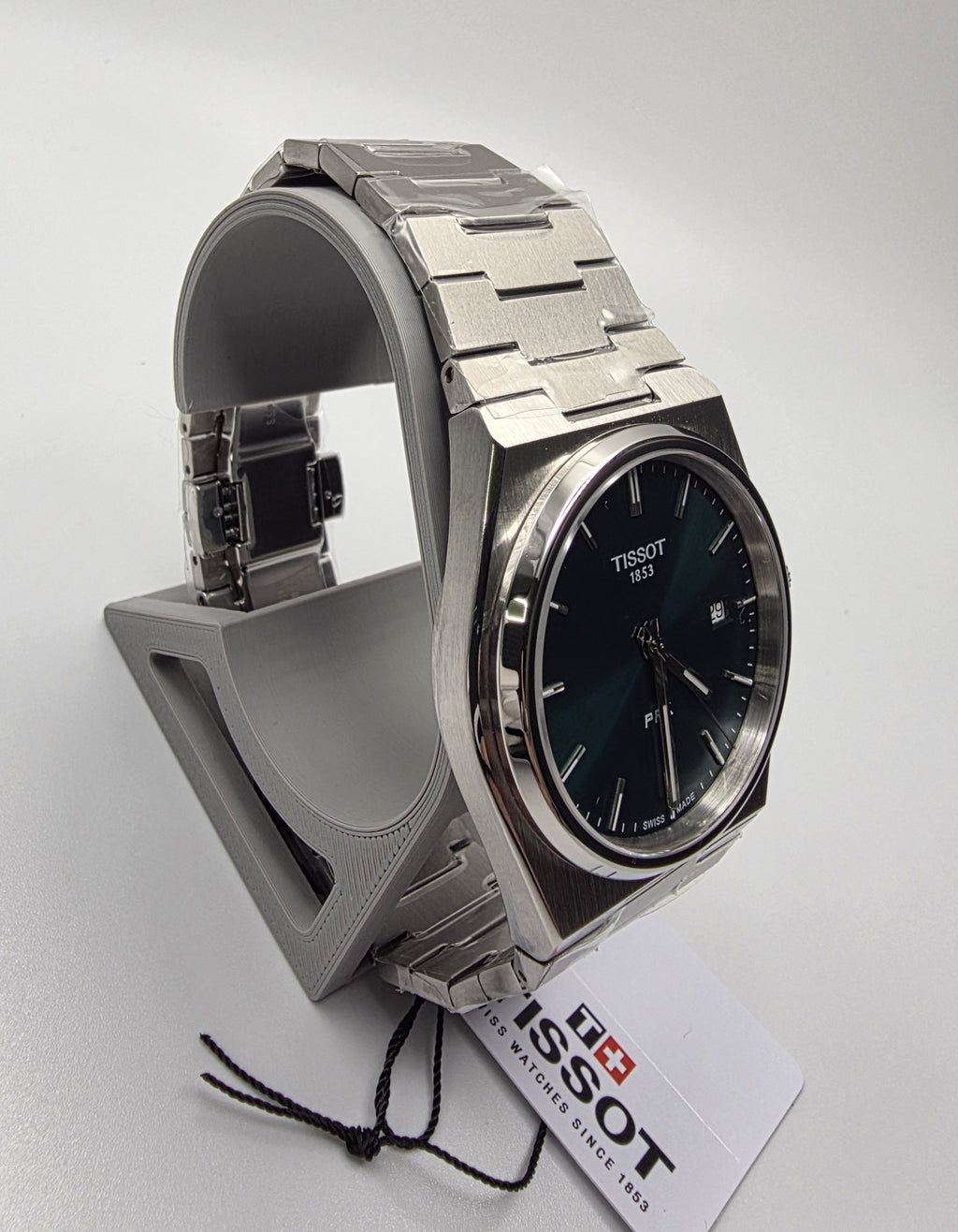 Tissot PRX Green Dial 316L Stainless Steel Men's Quartz Watch T137.410.11.091.00