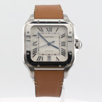 2021 Cartier Santos de Cartier Silver Opaline Dial WSSA0018