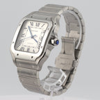 2021 Cartier Santos de Cartier Silver Opaline Dial WSSA0018