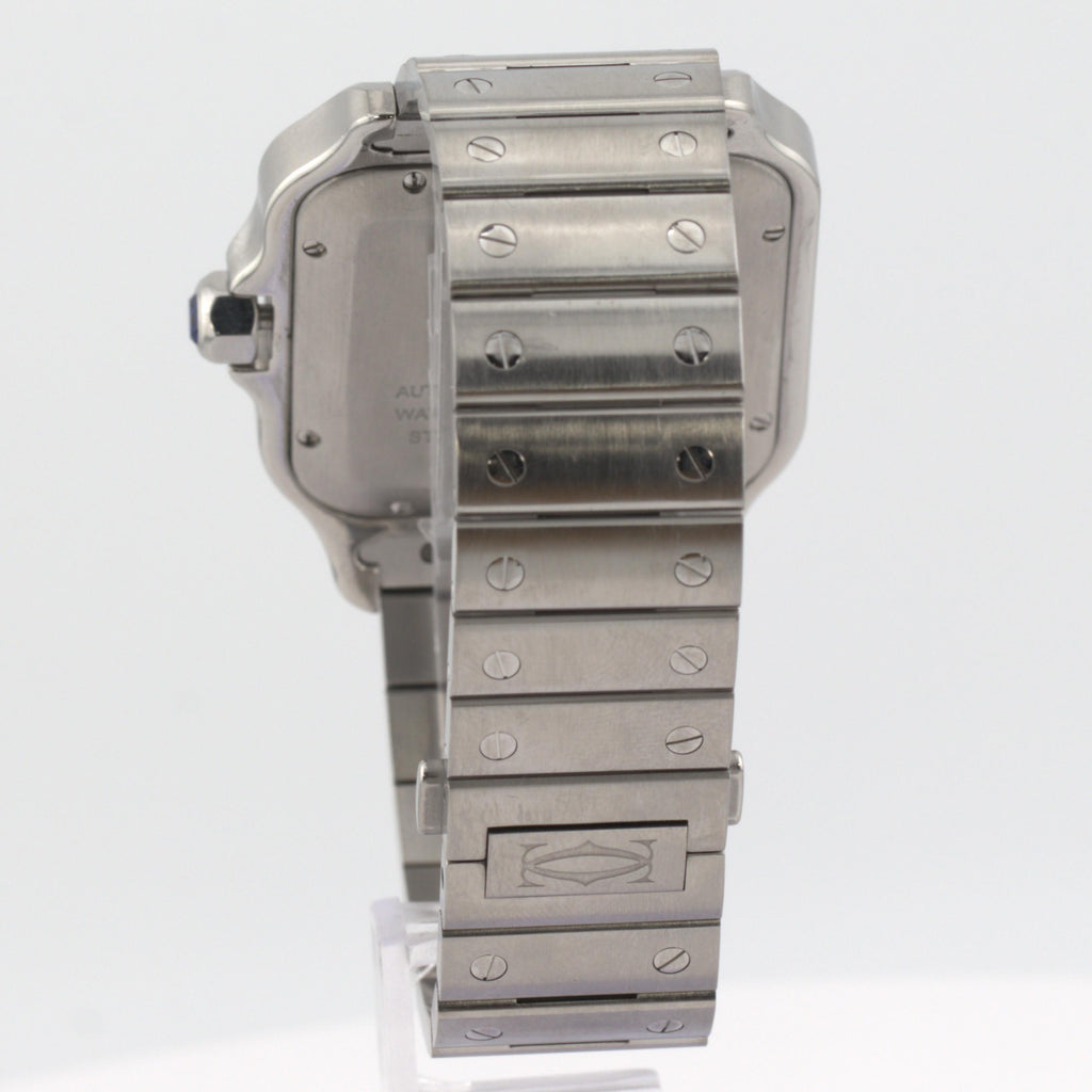 2021 Cartier Santos de Cartier Silver Opaline Dial WSSA0018