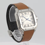 2021 Cartier Santos de Cartier Silver Opaline Dial WSSA0018