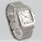 2021 Cartier Santos de Cartier Silver Opaline Dial WSSA0018
