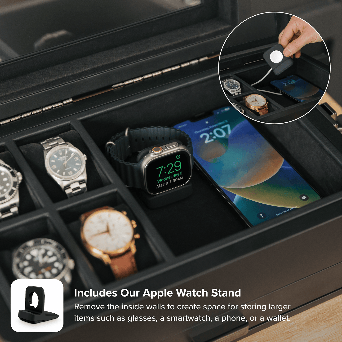 Black Edition Military Watch Box - 10 Slot