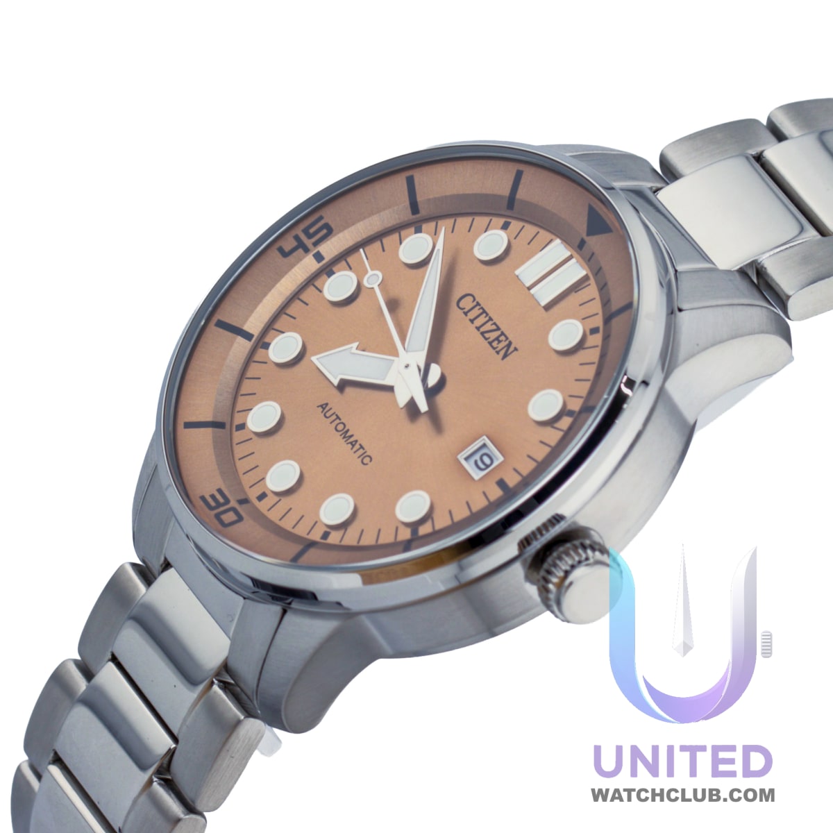 Citizen Automatic Salmon Dial 40mm NJ0191-83X