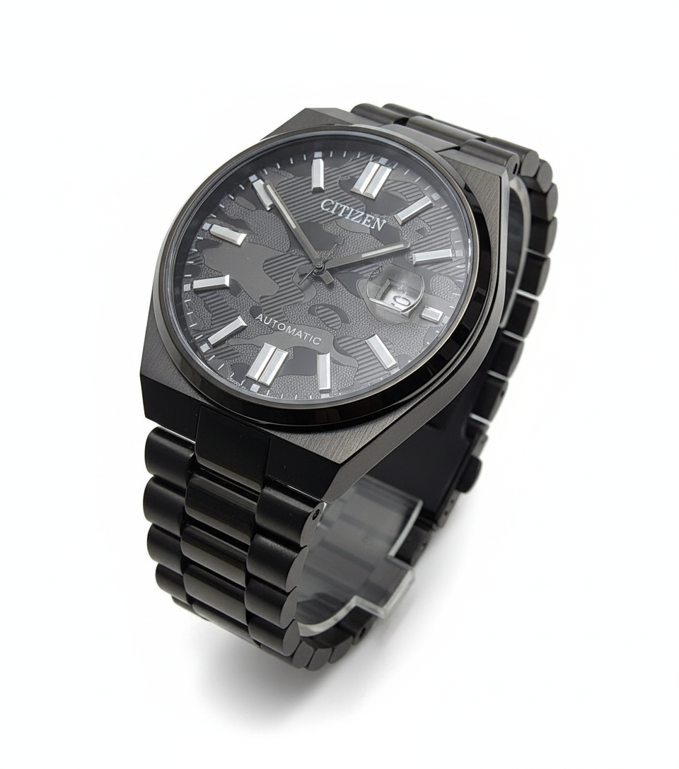 Citizen Tsuyosa Black Camouflage - Main Display