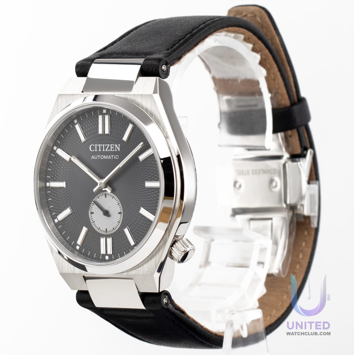 Citizen Tsuyosa automatic men's watch with grey dial and silver-tone stainless steel case