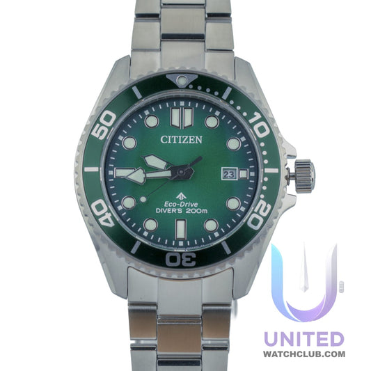 Citizen Promaster Eco-Drive Diver Esfera Verde 40.6mm BN0269-50W