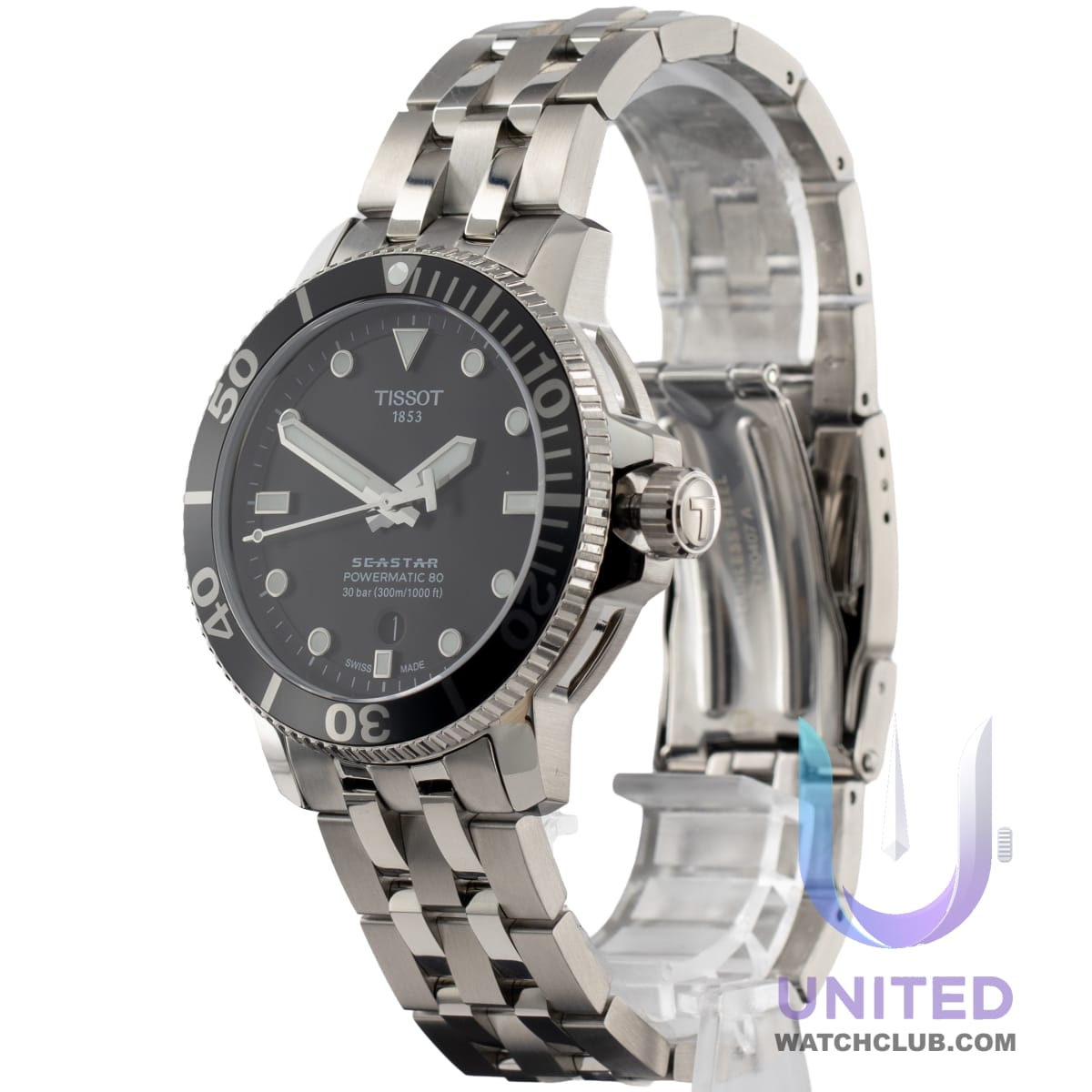 Tissot Seastar 1000 Black Dial 43mm T120.407.11.051.00 — Pre-Owned - Excellent