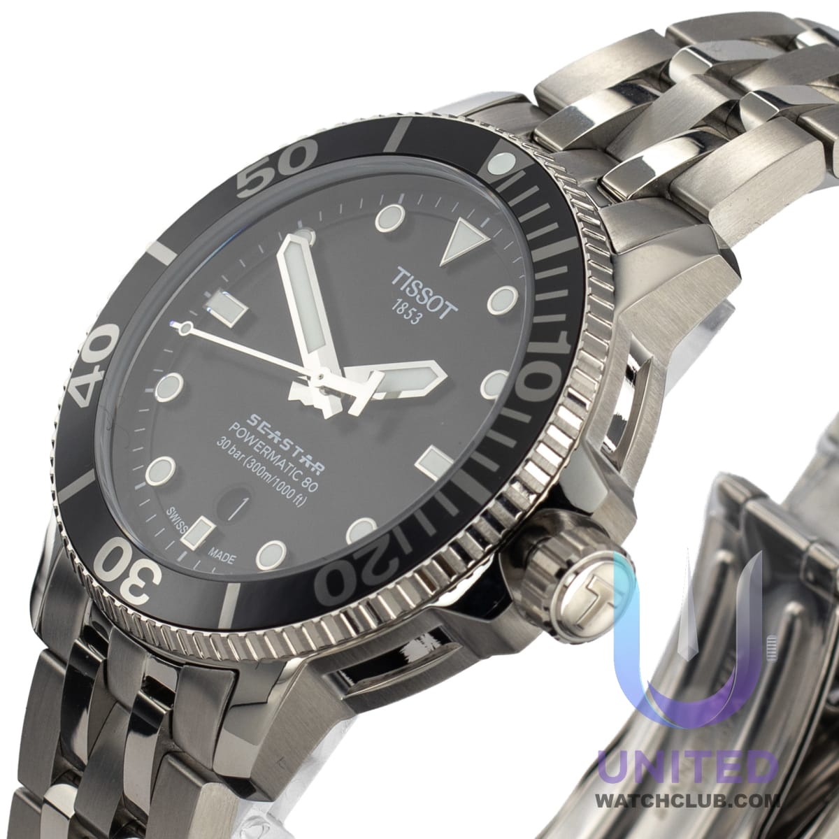 Tissot Seastar 1000 Black Dial 43mm T120.407.11.051.00 — Pre-Owned - Excellent