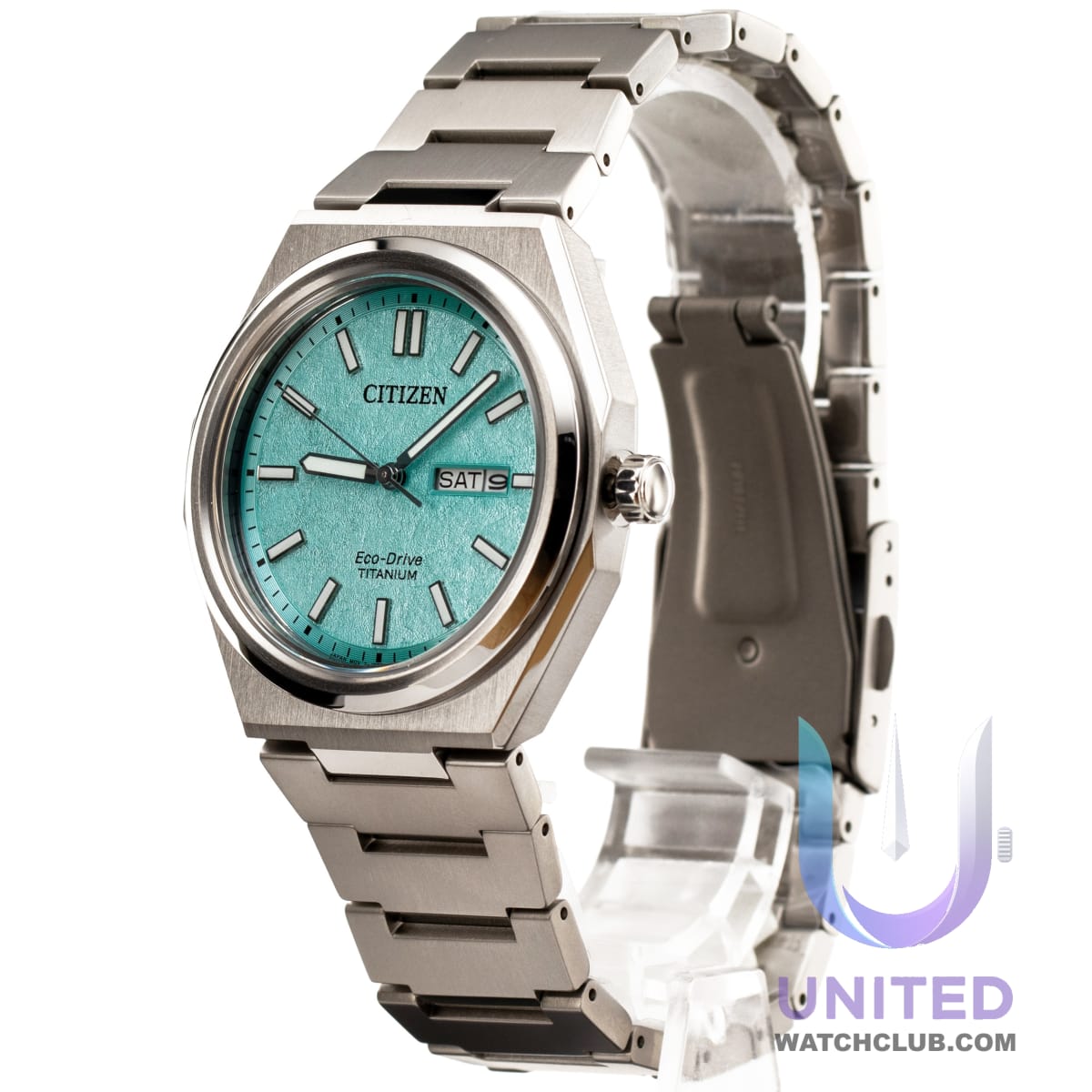 Citizen Zenshin Super Titanium Turquoise Dial 39mm AW0130-85M