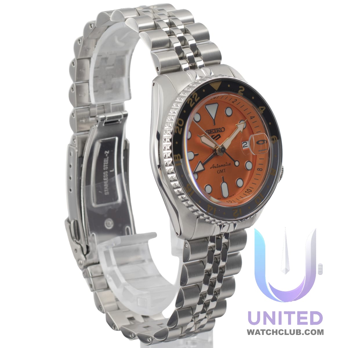 Seiko 5 Sports GMT Esfera Naranja 42.5mm SSK005K1