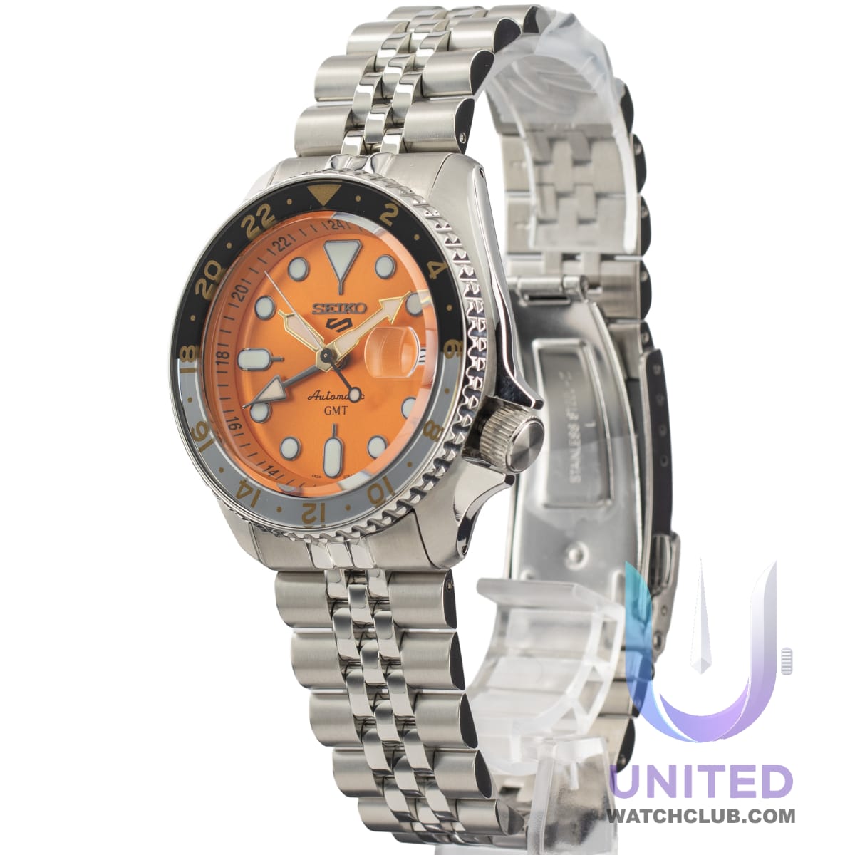 Seiko 5 Sports GMT Esfera Naranja 42.5mm SSK005K1