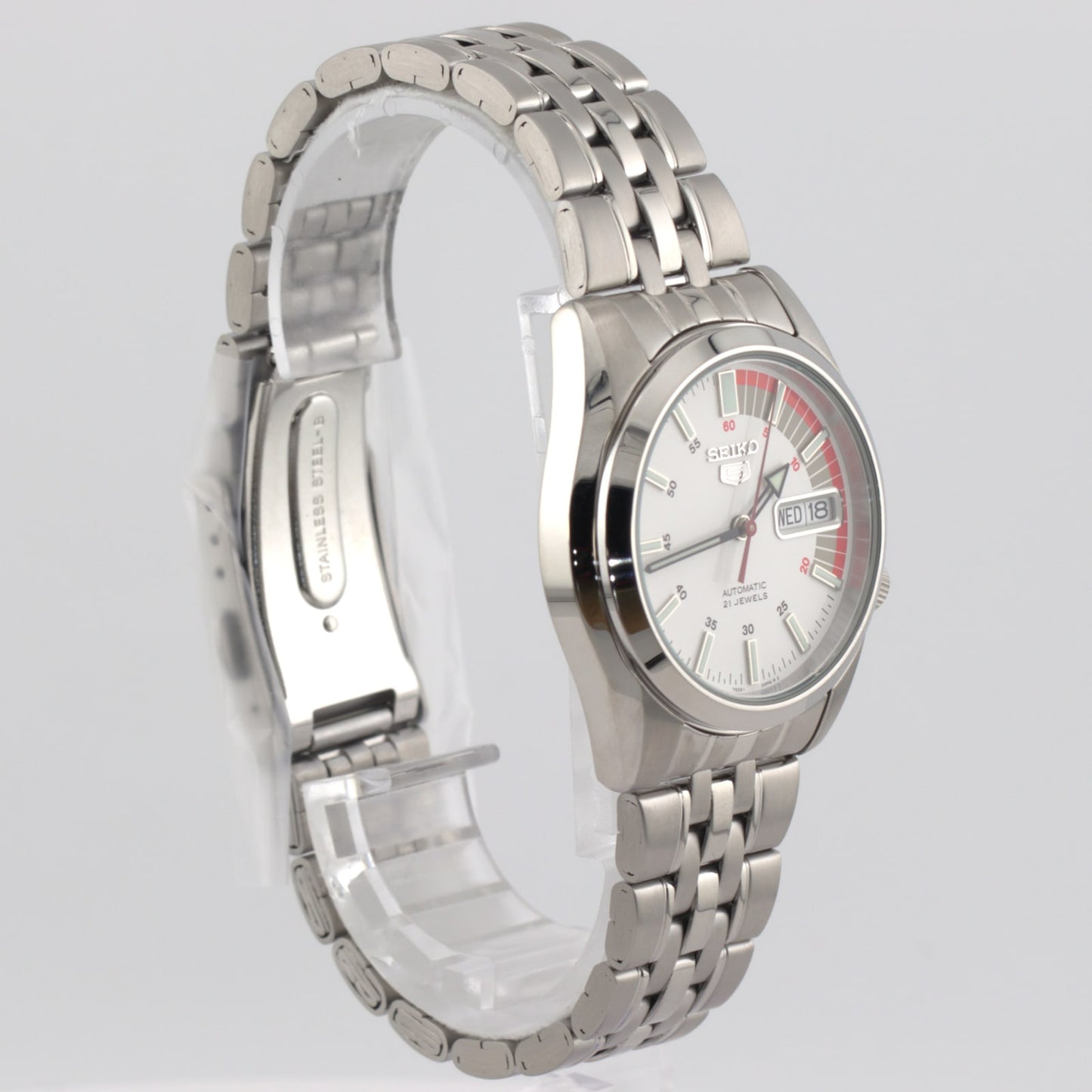 Seiko 5 Automatic White Dial 37mm SNK369K1