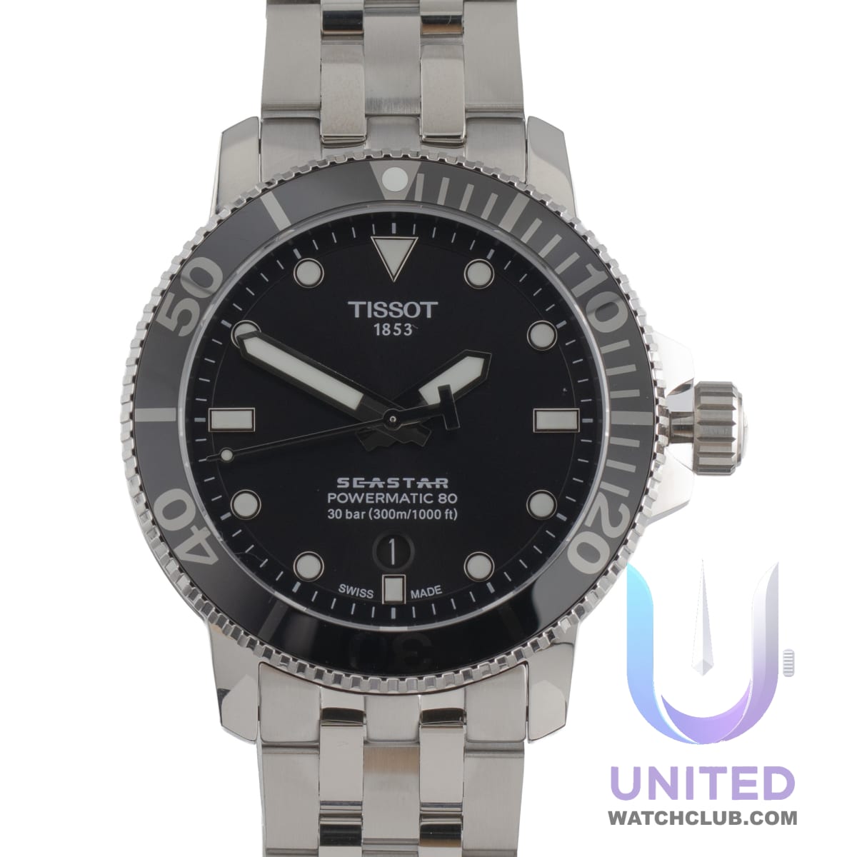 Tissot Seastar 1000 Black Dial 43mm T120.407.11.051.00 — Pre-Owned - Excellent