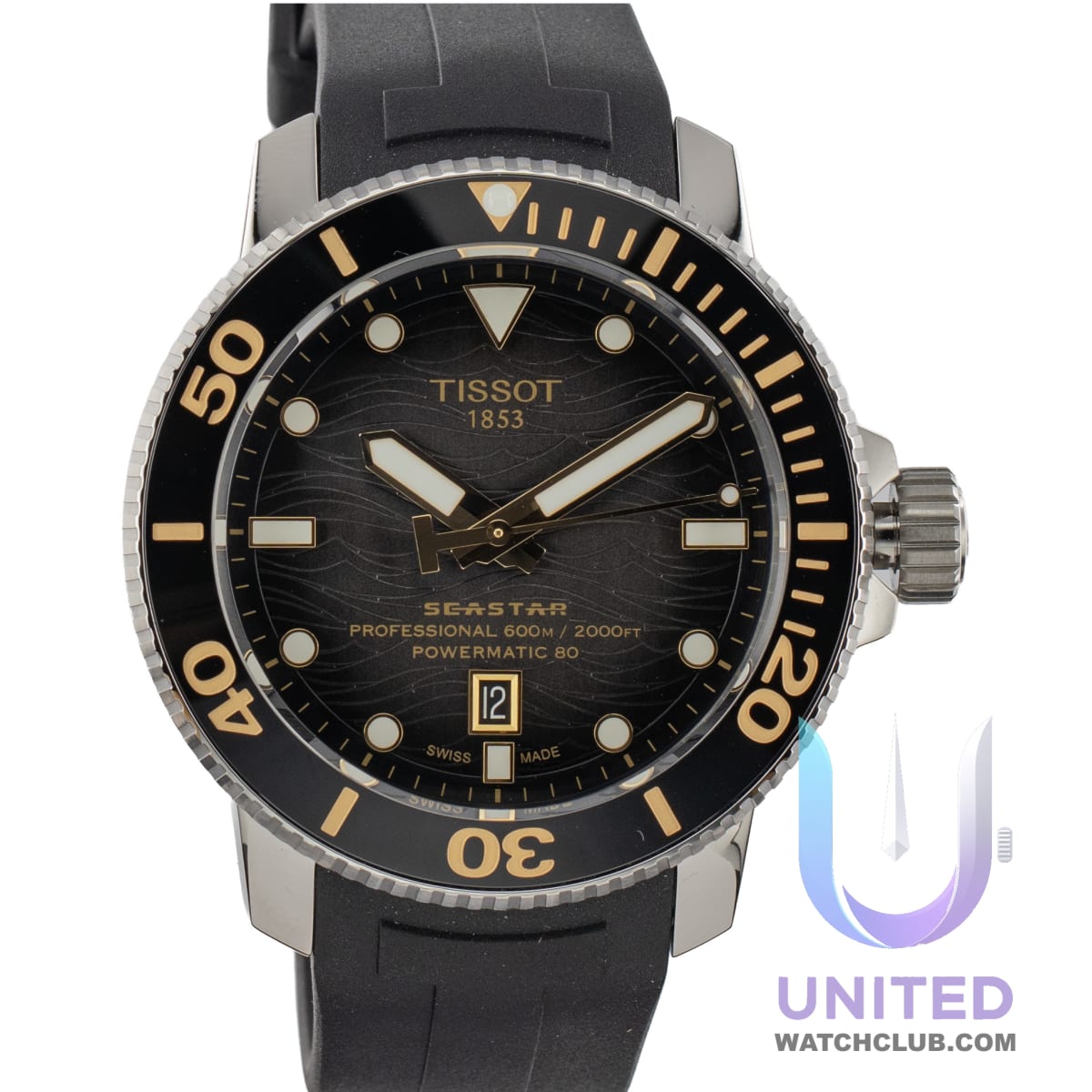 Tissot Seastar 2000 Professional Black Dial 46mm T1206071744101