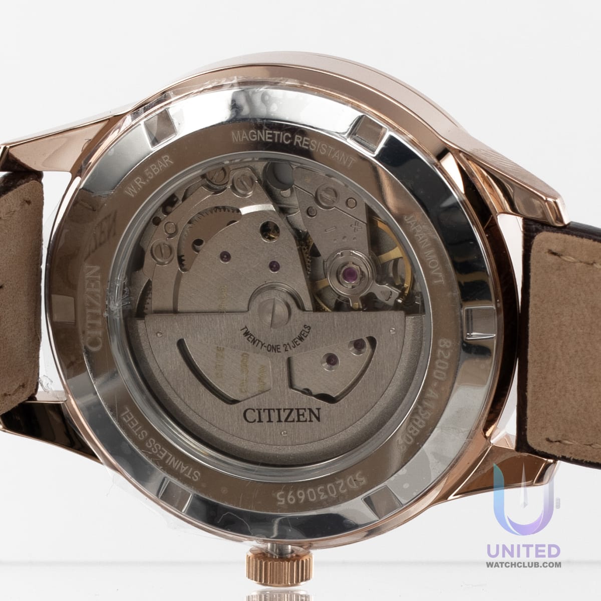 Citizen Mechanical Automatic Beige Dial 40mm NY4062-04X