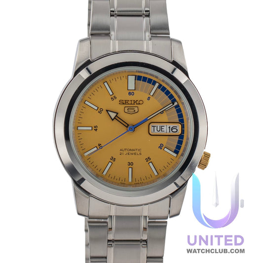 Seiko 5 Automático Esfera Amarilla 38mm SNKK29K1