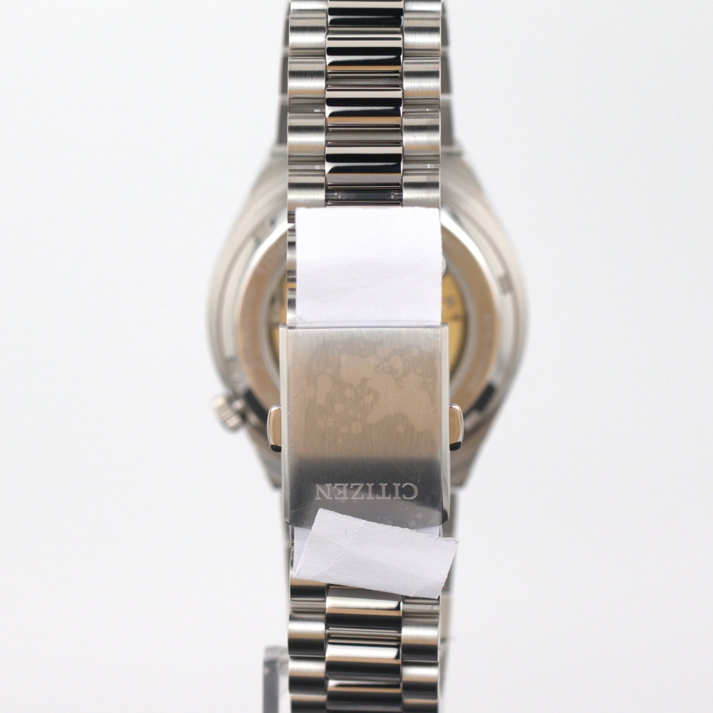 Citizen Tsuyosa automatic men's watch NJ0150-81Z showcasing the stainless steel bracelet and case.